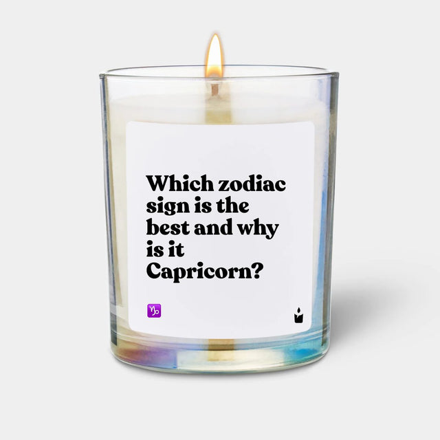 Duftkerze Rainbow Flowery Which zodiac sign is the best and why is it Capricorn? von ChattyCandles