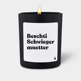 Duftkerze Schwarz Flowery Beschti Schwiegermuetter von ChattyCandles