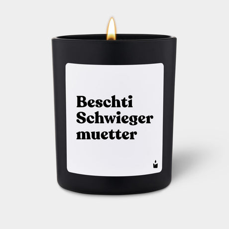 Duftkerze Schwarz Flowery Beschti Schwiegermuetter von ChattyCandles