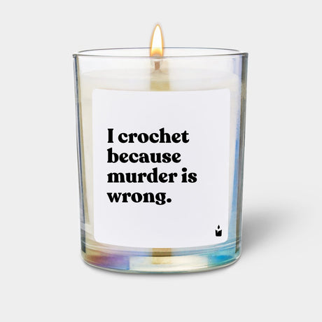 Duftkerze Rainbow Flowery I crochet because murder is wrong. von ChattyCandles