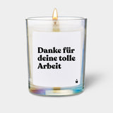 Duftkerze Rainbow Flowery Danke für deine tolle Arbeit