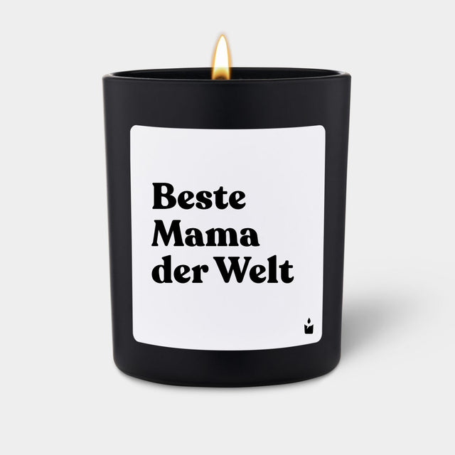Duftkerze Schwarz Woody Beste Mama der Welt