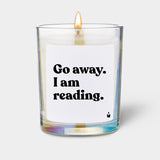 Duftkerze Rainbow Woody Go away. I am reading. von guteszeug.ch