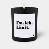 Duftkerze Schwarz Flowery Du. Ich. Läuft. von ChattyCandles