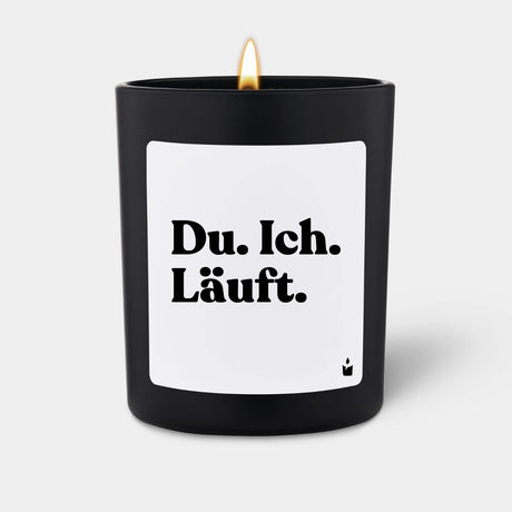 Duftkerze Schwarz Flowery Du. Ich. Läuft. von ChattyCandles