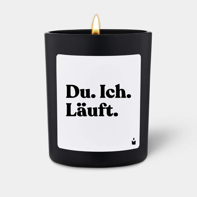 Duftkerze Schwarz Flowery Du. Ich. Läuft. von ChattyCandles