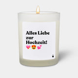 Duftkerze Flowery Alles Liebe zur Hochzeit!