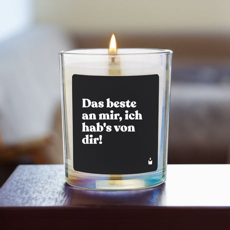 Duftkerze Rainbow Woody Das beste an mir, ich hab's von dir!