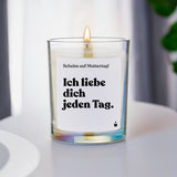Duftkerze Rainbow Flowery Ich liebe dich jeden Tag.