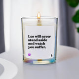 Duftkerze Rainbow Woody Leo will never stand aside and watch you suffer. von ChattyCandles