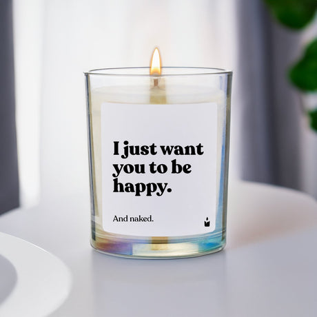 Duftkerze Rainbow Woody I just want you to be happy. And naked.