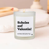 Duftkerze Flowery Scheiss auf Valentin! Ich liebe dich jeden Tag.