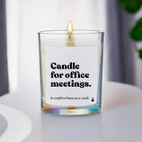 Duftkerze Flowery Candle for office meetings. It could've been an e-mail.