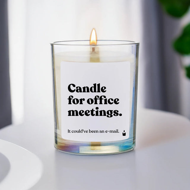 Duftkerze Flowery Candle for office meetings. It could've been an e-mail.