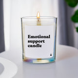 Duftkerze Rainbow Woody Emotional support candle von ChattyCandles