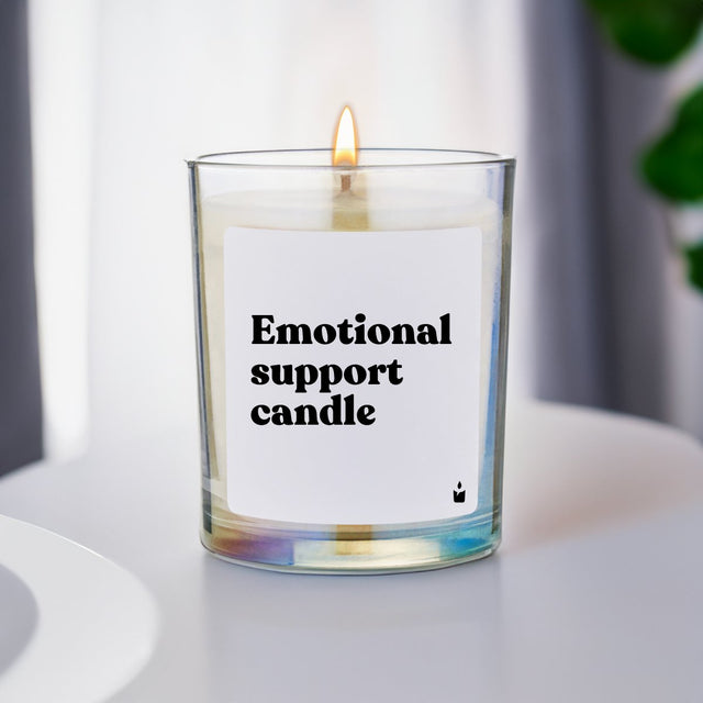 Duftkerze Rainbow Woody Emotional support candle von ChattyCandles
