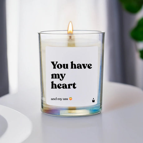 Duftkerze Rainbow Woody You have my heart and my ass