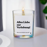 Duftkerze Rainbow Woody Alles Liebe zur Verlobung! Aber was wird jetzt aus mir? von ChattyCandles