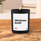 Duftkerze Schwarz Woody Allerbests Gotti!