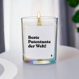 Duftkerze Rainbow Flowery Beste Patentante der Welt! von ChattyCandles