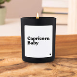 Duftkerze Schwarz Flowery Capricorn Baby