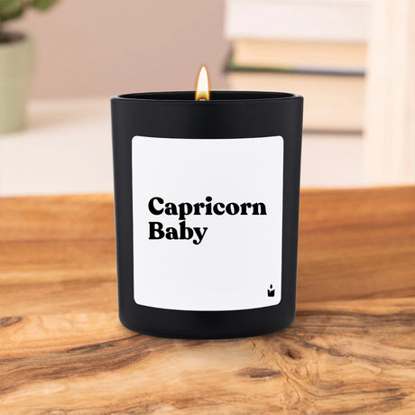 Duftkerze Schwarz Flowery Capricorn Baby