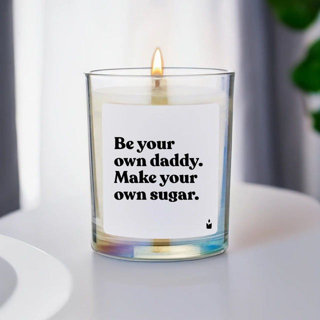 Duftkerze Rainbow Woody Be your own daddy. Make your own sugar. von ChattyCandles