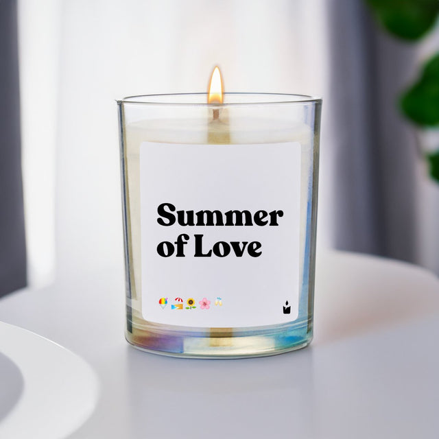 Duftkerze Rainbow Woody Summer of Love von ChattyCandles