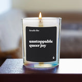 Duftkerze Flowery Smells like unstoppable queer joy