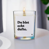 Duftkerze Rainbow Woody Du bist echt dufte. von ChattyCandles