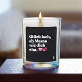 Duftkerze Rainbow Flowery Glück isch, eh Mama wie dich zha. von ChattyCandles