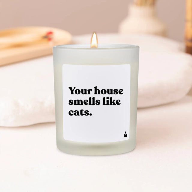 Duftkerze Flowery Your house smells like cats.