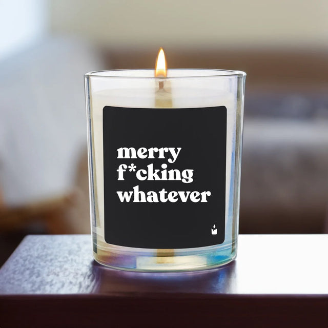 Duftkerze Rainbow Woody merry f*cking whatever