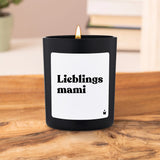 Duftkerze Schwarz Flowery Lieblingsmami von ChattyCandles