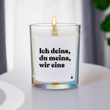 Duftkerze Rainbow Woody Ich deins, du meins, wir eins von ChattyCandles