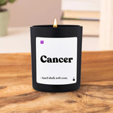 Duftkerze Schwarz Woody Cancer - hard shell, soft core. von ChattyCandles