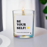 Duftkerze Rainbow Woody Be yourself! Everyone else is already taken von ChattyCandles