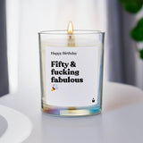 Duftkerze Flowery Fifty and fucking fabulous