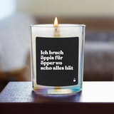 Duftkerze Flowery Ich bruch öppis für öpper wo scho alles hät