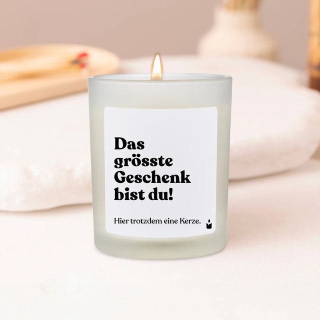 Duftkerze Flowery Das grösste Geschenk bist du!