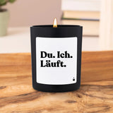 Duftkerze Schwarz Flowery Du. Ich. Läuft. von ChattyCandles
