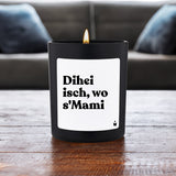 Duftkerze Schwarz Flowery Dihei isch, wo s'Mami von ChattyCandles