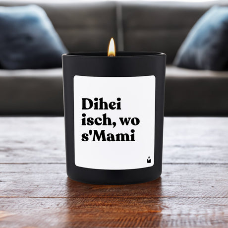 Duftkerze Schwarz Flowery Dihei isch, wo s'Mami von ChattyCandles