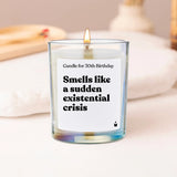 Duftkerze Flowery Candle for 30th Birthday - Smells like a sudden existential crisis
