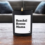 Duftkerze Schwarz Flowery Beschti Bonus Mama von ChattyCandles