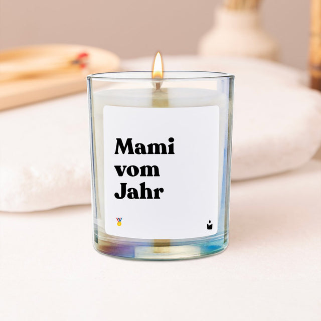 Duftkerze Rainbow Flowery Mami vom Jahr von ChattyCandles