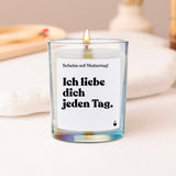 Duftkerze Rainbow Flowery Ich liebe dich jeden Tag.