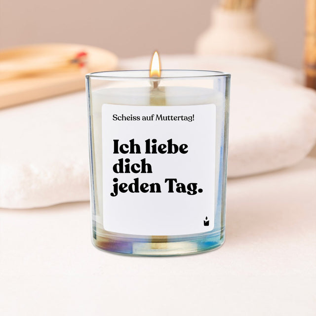 Duftkerze Rainbow Flowery Ich liebe dich jeden Tag.