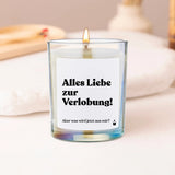 Duftkerze Rainbow Woody Alles Liebe zur Verlobung! Aber was wird jetzt aus mir? von ChattyCandles