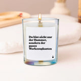 Duftkerze Rainbow Flowery Du bist nicht nur der Hammer, sondern der ganze Werkzeugkasten